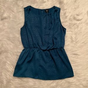 Mossimo blue faux wrap top size Med